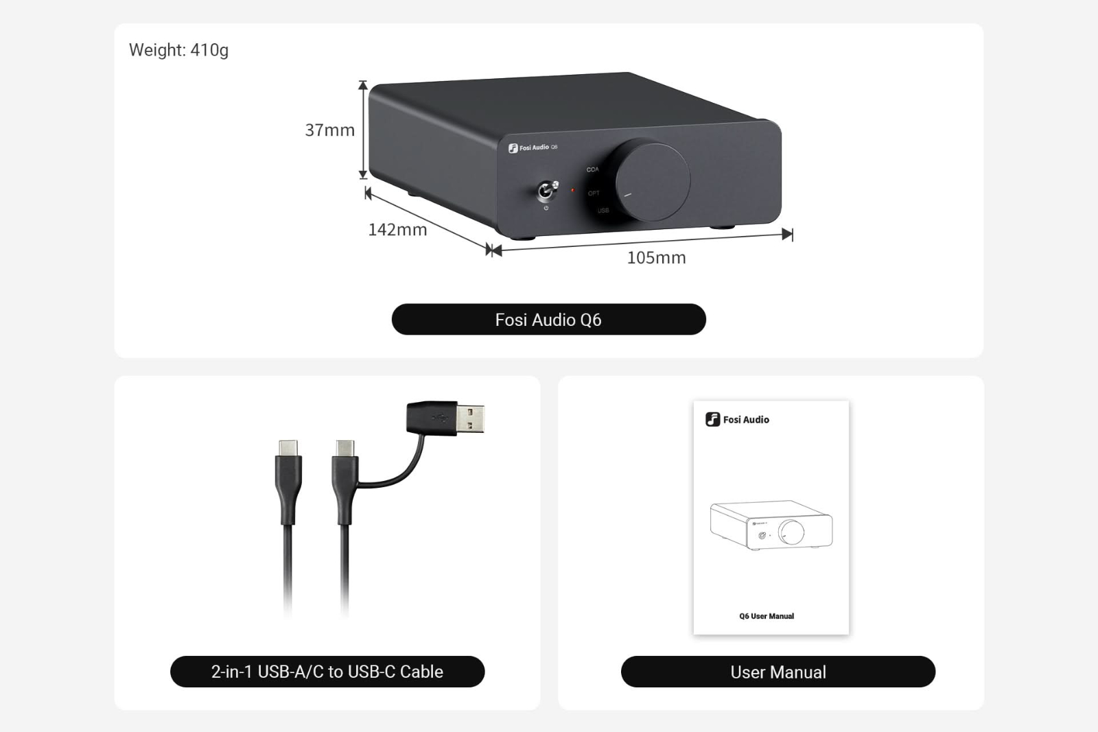 Przetwornik C/A Fosi Audio Q6